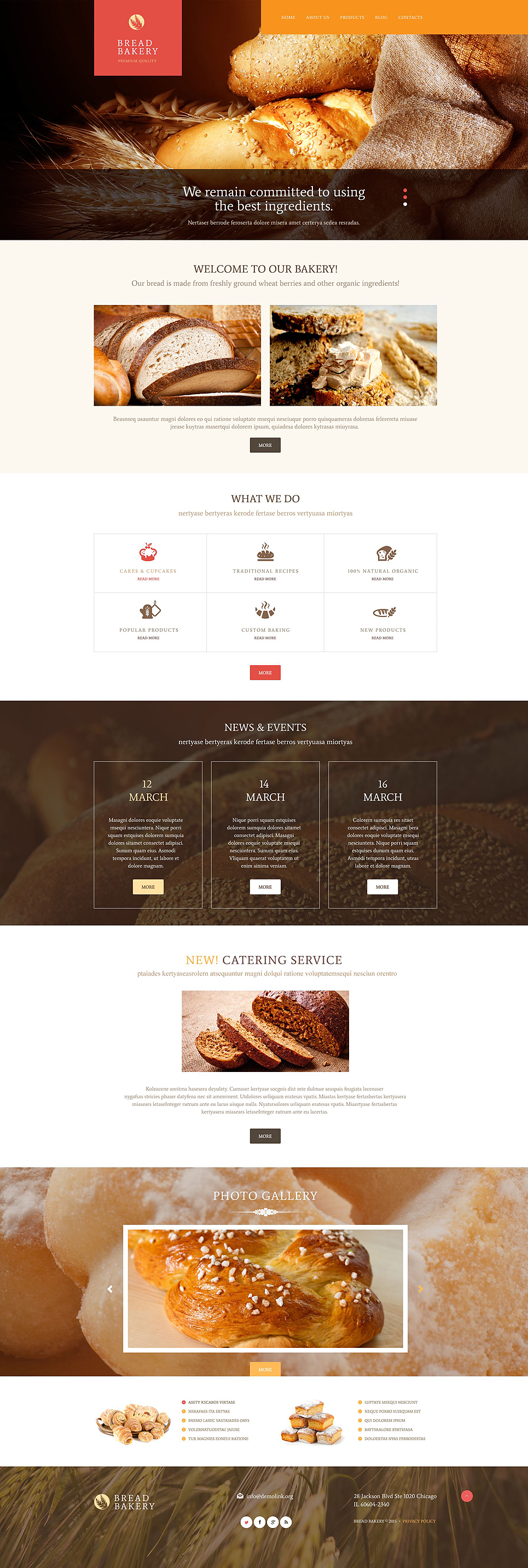 Bakery WordPress Theme