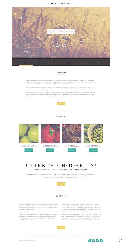 Agriculture Business WordPress Theme