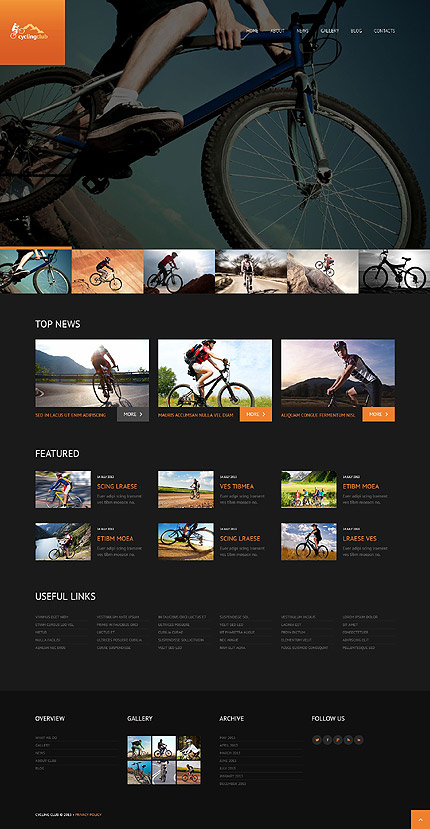 Cycling Responsive WordPress Theme