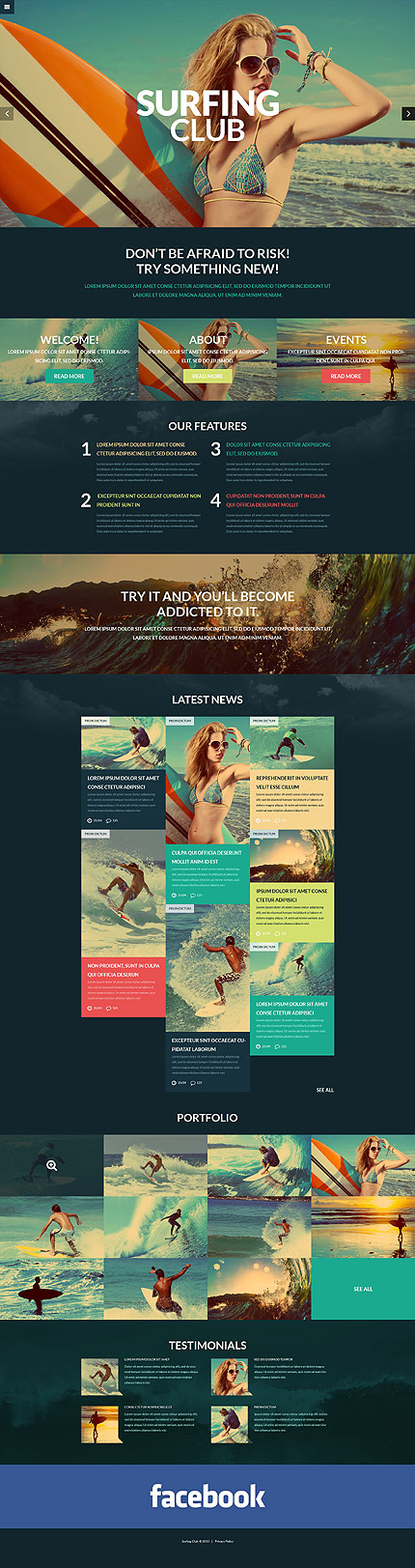 Extreme Sports WordPress Theme