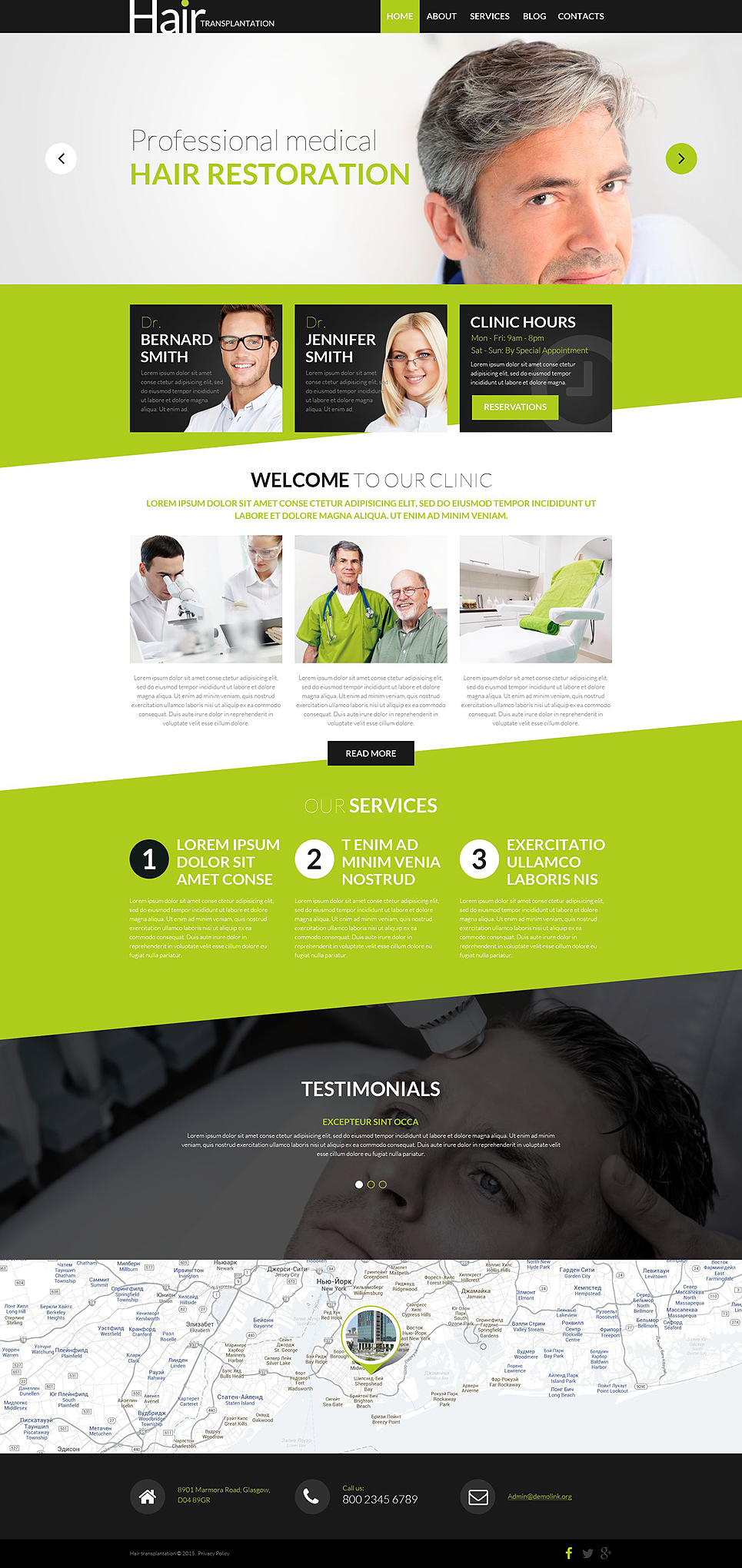 Hair Transplant Clinic WordPress Theme