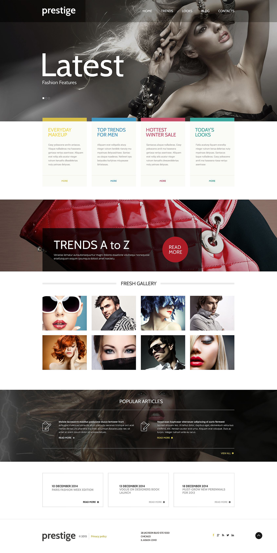 Fashion WordPress Template