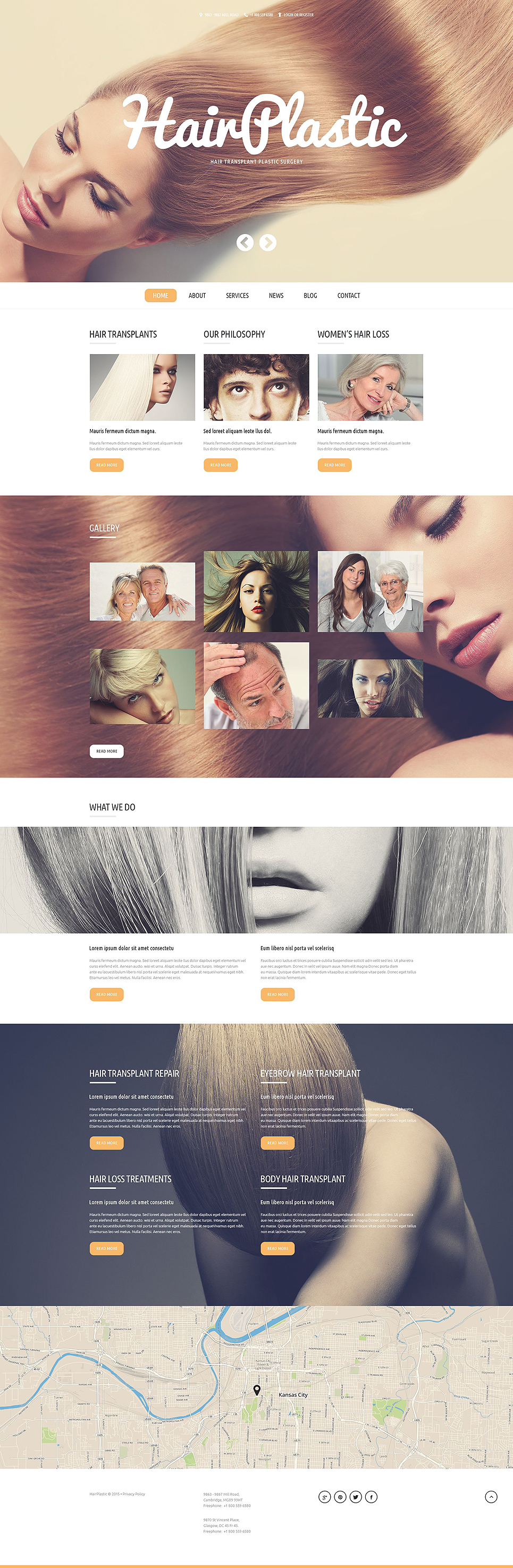 Hair Transplant Clinic WordPress Template