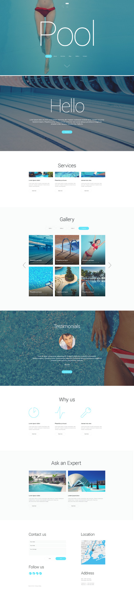 Pool Cleaning WordPress Theme