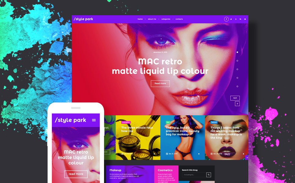 Fashion Blog WordPress Template