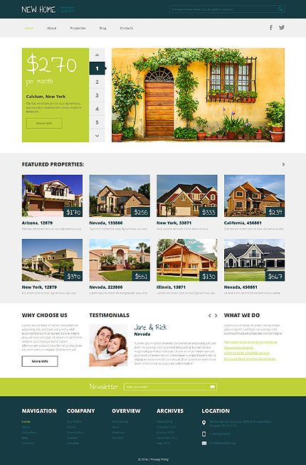 makelaars website template