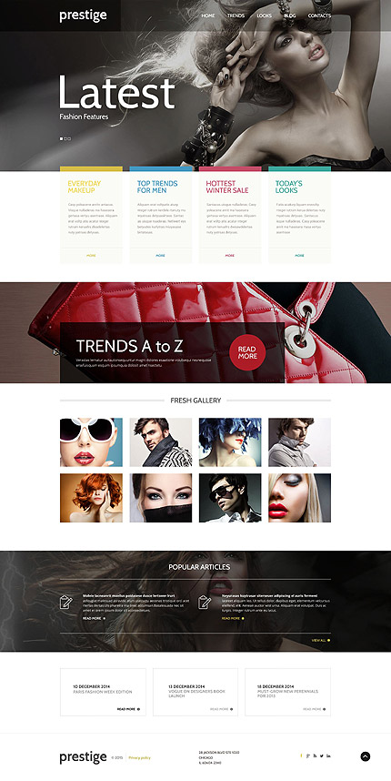  Fashion WordPress Template 