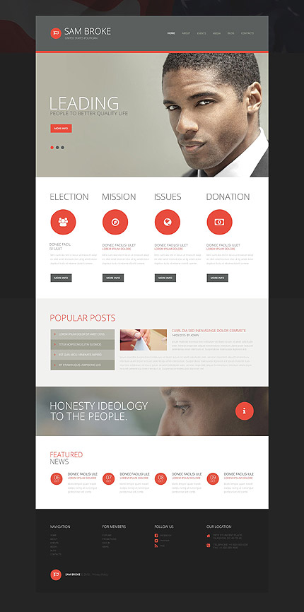  Politics WordPress Template 