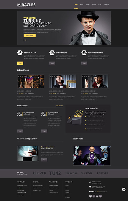  Entertainmnet Responsive WordPress Theme