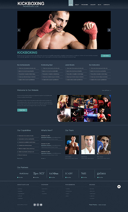  Boxing Responsive WordPress Theme