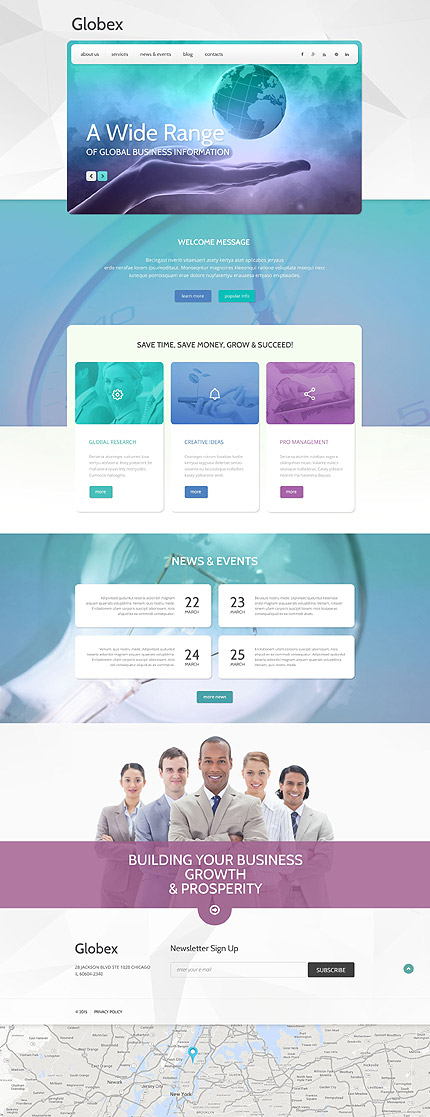 Business Company WordPress Template