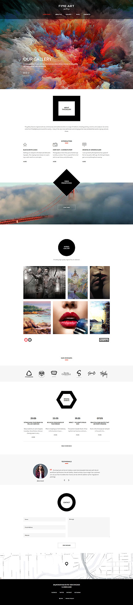  Art Gallery Responsive WordPress Theme wp themes