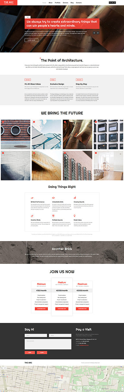  Architecture Responsive WordPress Theme