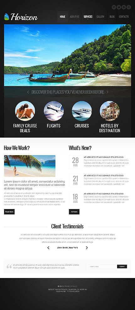 Travel Agency WordPress Theme