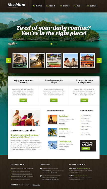 Travel Agency WordPress Theme