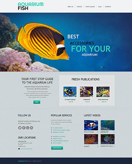  Fish Responsive WordPress Theme