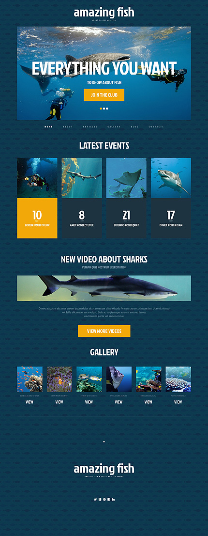  Fish Responsive WordPress Theme