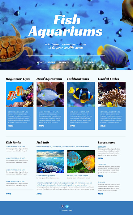  Fish Responsive WordPress Theme