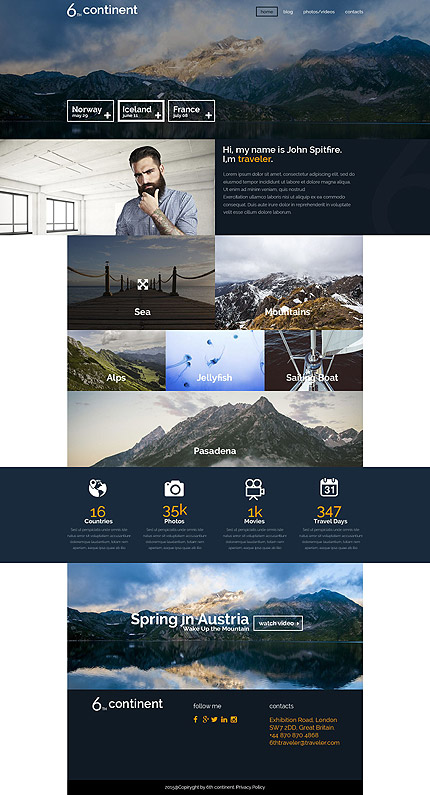 Travel WordPress Template