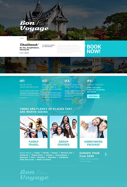 Travel WordPress Theme Reisblog Website Template