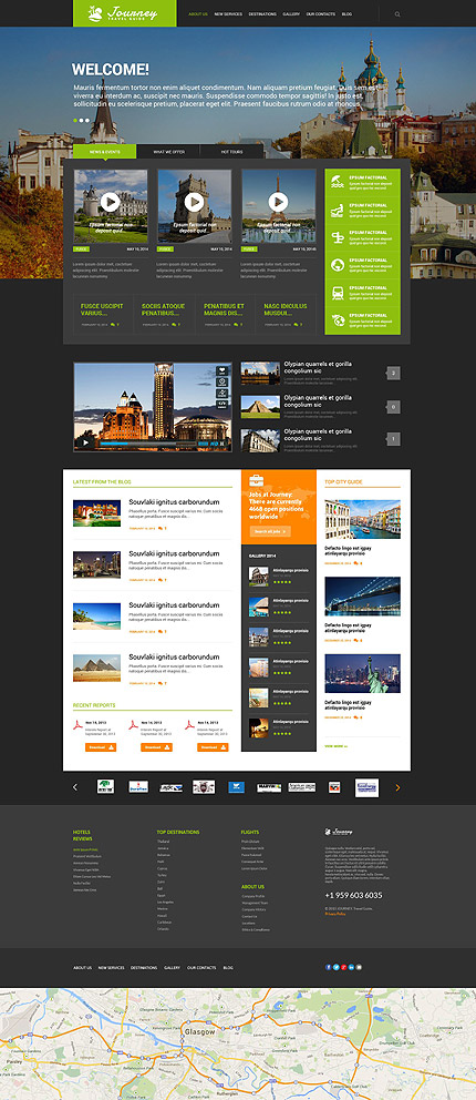 Travel Guide Responsive WordPress Theme