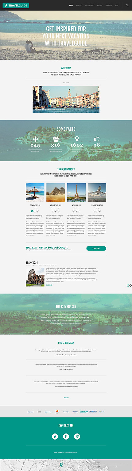 Travel Agency Responsive WordPress Theme