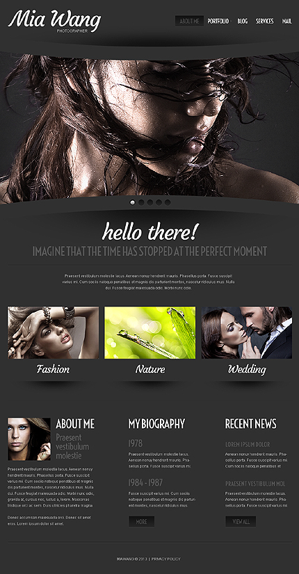 Photographer Portfolio WordPress Theme