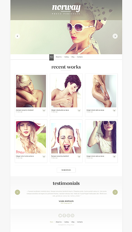 Photographer Portfolio WordPress Theme