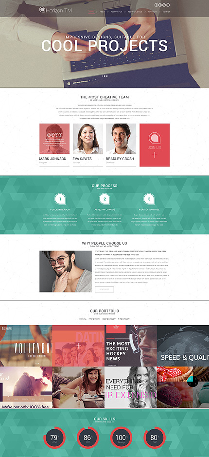 Web Design CV WordPress Theme