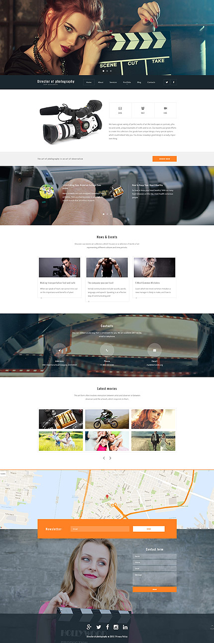 Photography WordPress Theme fotografie website template