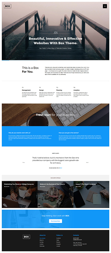 Web Design Responsive WordPress Theme