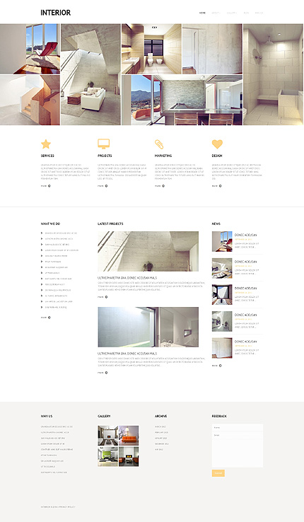  Interior Design Responsive WordPress Theme