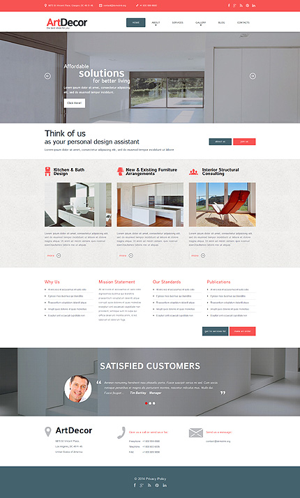  Interior Design Responsive WordPress Theme