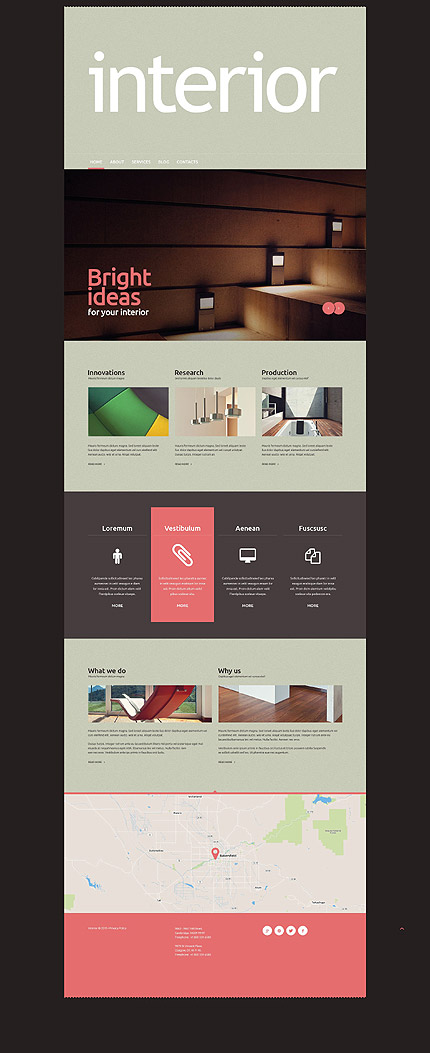  Interior WordPress Template 