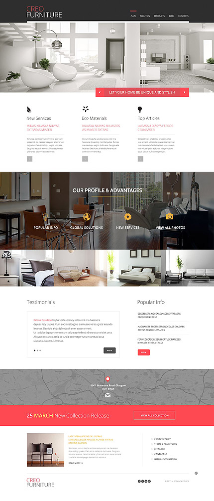  Furniture Responsive WordPress Theme