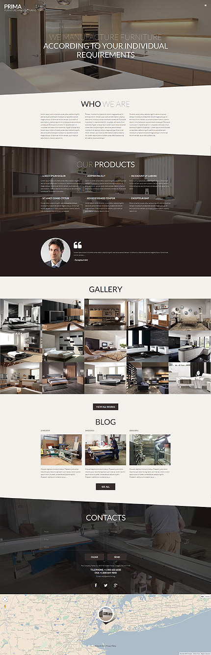  Interior Furniture WordPress Theme interieur website template