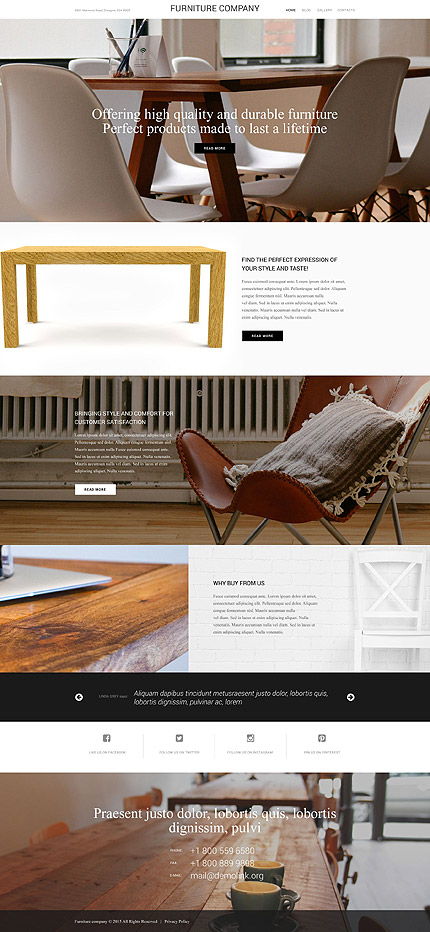  Furniture WordPress Theme 