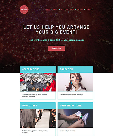 Event Planner WordPress Theme