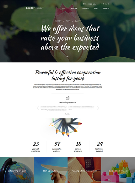 Management Company WordPress Template