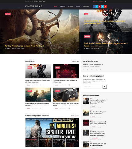 Online Games WordPress Theme