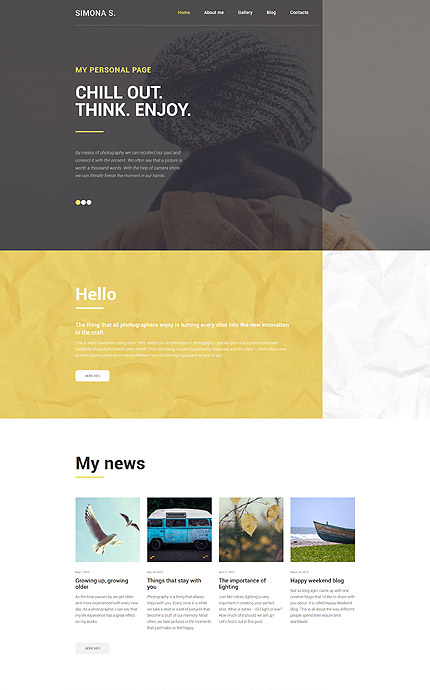 Personal Page WP Theme