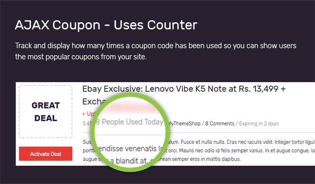 coupon website template tellers