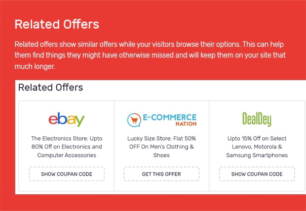 coupon website template