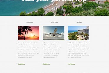 Reizen Website Template