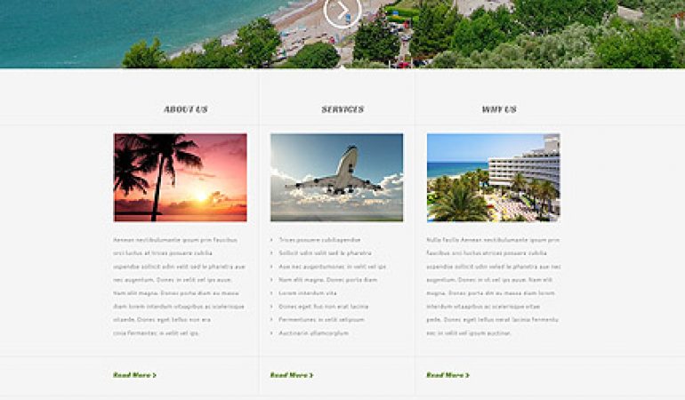 Reizen Website Template